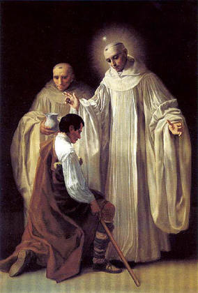 St Robert of Molesme welcomes Bernard.jpg